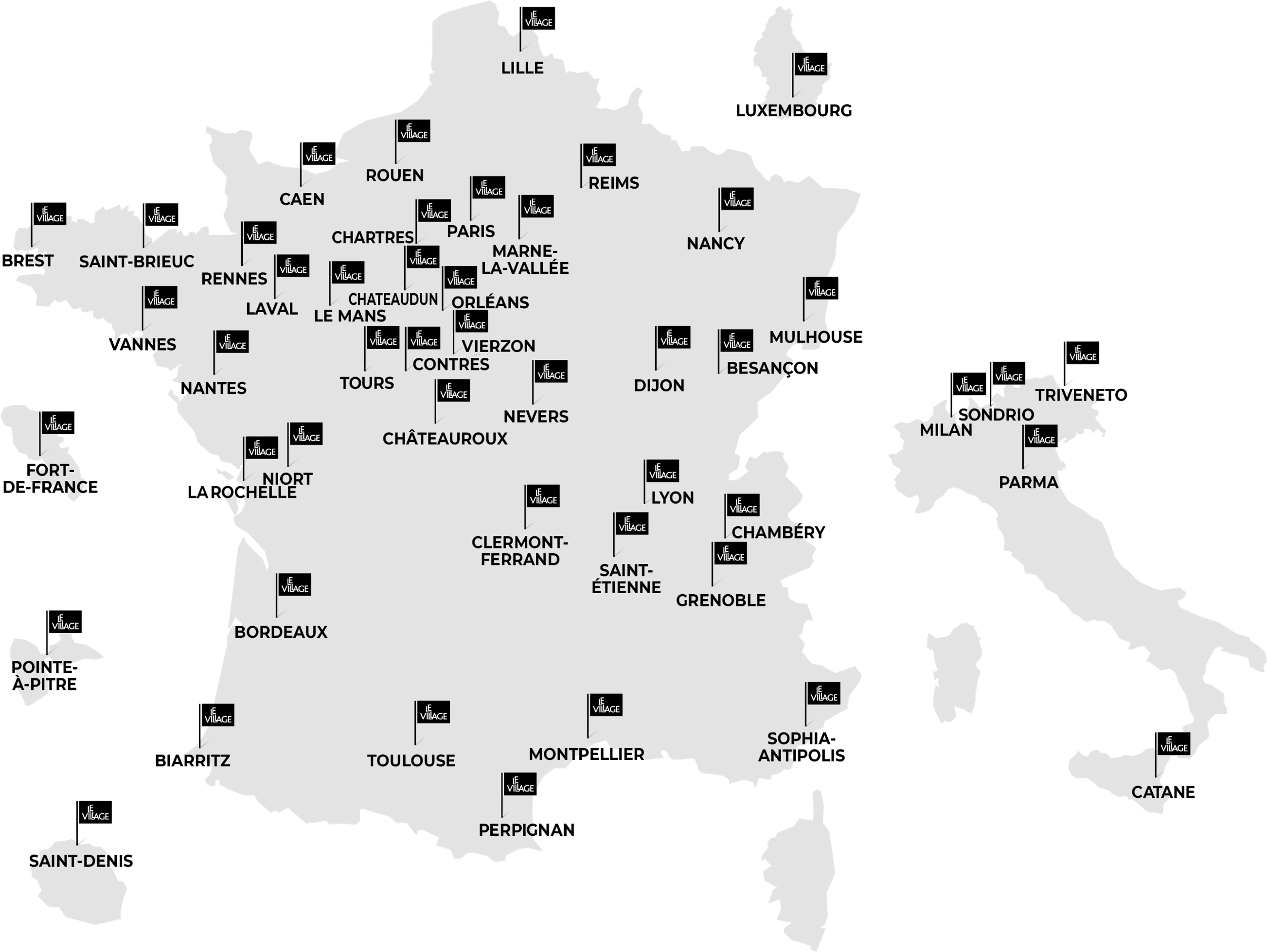 Carte des Villages by CA